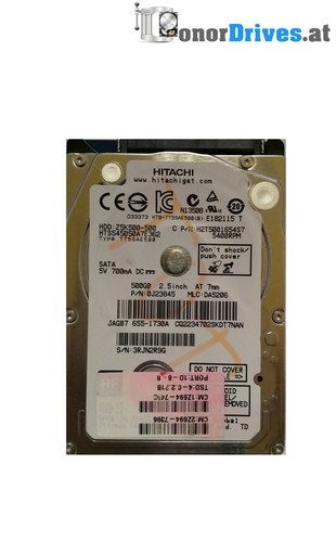 Hitachi - HTS545050A7E362 - 500 GB - SATA - Pcb. 220 0A90350 01 *