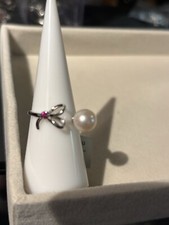 Real Akoya Pearl Sterling Ring