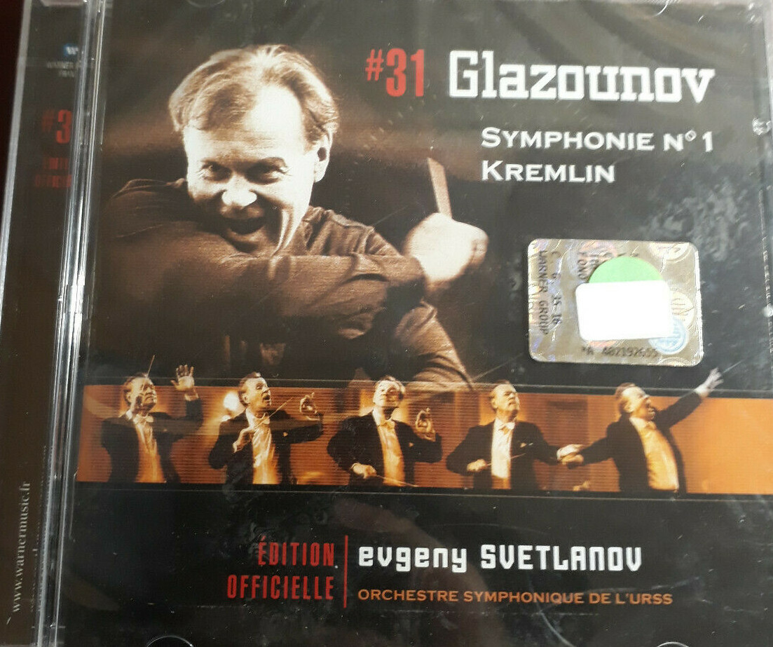 GLAZOUNOV SVETLANOV- SYMPHONY 1 KREMLIN *CD NEW STILL SEALED NUOVO SIGILLATORARE