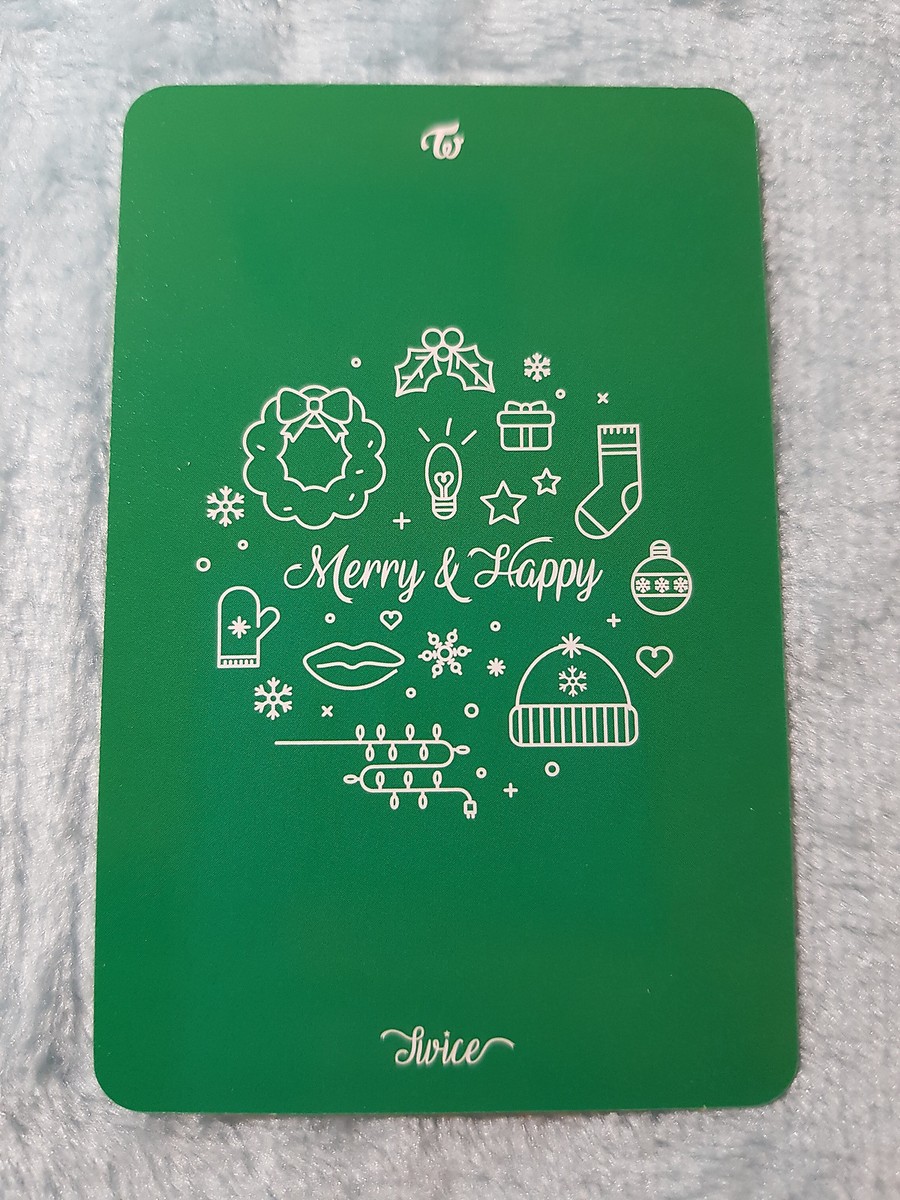 TWICE Merry & Happy Heart Shaker Dahyun Type-B Photo Card Official
