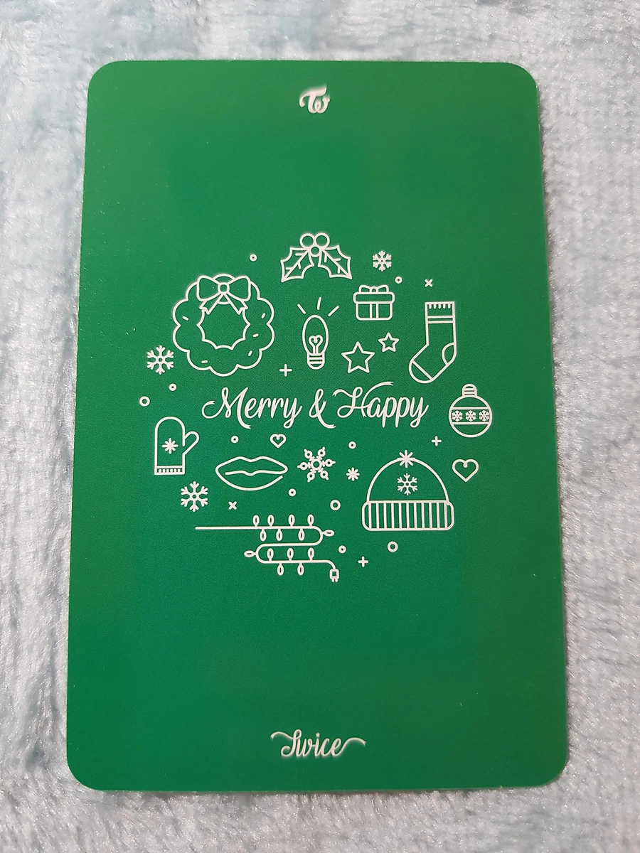TWICE Merry & Happy Heart Shaker Dahyun Type-B Photo Card Official  