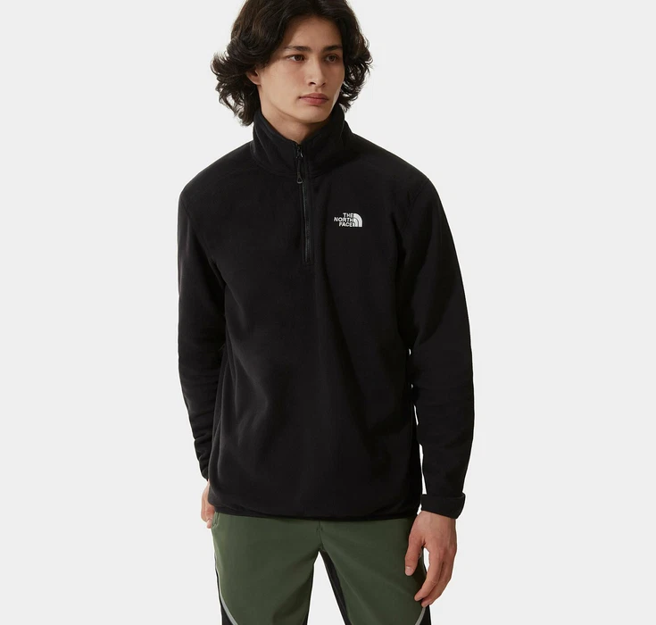 Mens The North TKA Glacier 100 Fleece 1/4 Zip Jacket Coat New - product detail image 1