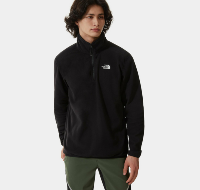 Mens The North Face TKA Glacier 100 Fleece 1/4 Zip Jacket Coat New