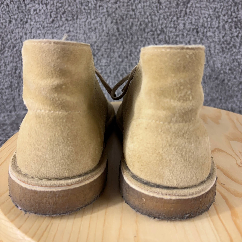 Bota Clarks Originals Desert para mujer talla 9 madera de roble beige gamuza con cordones al tobillo Foto 4 de 4