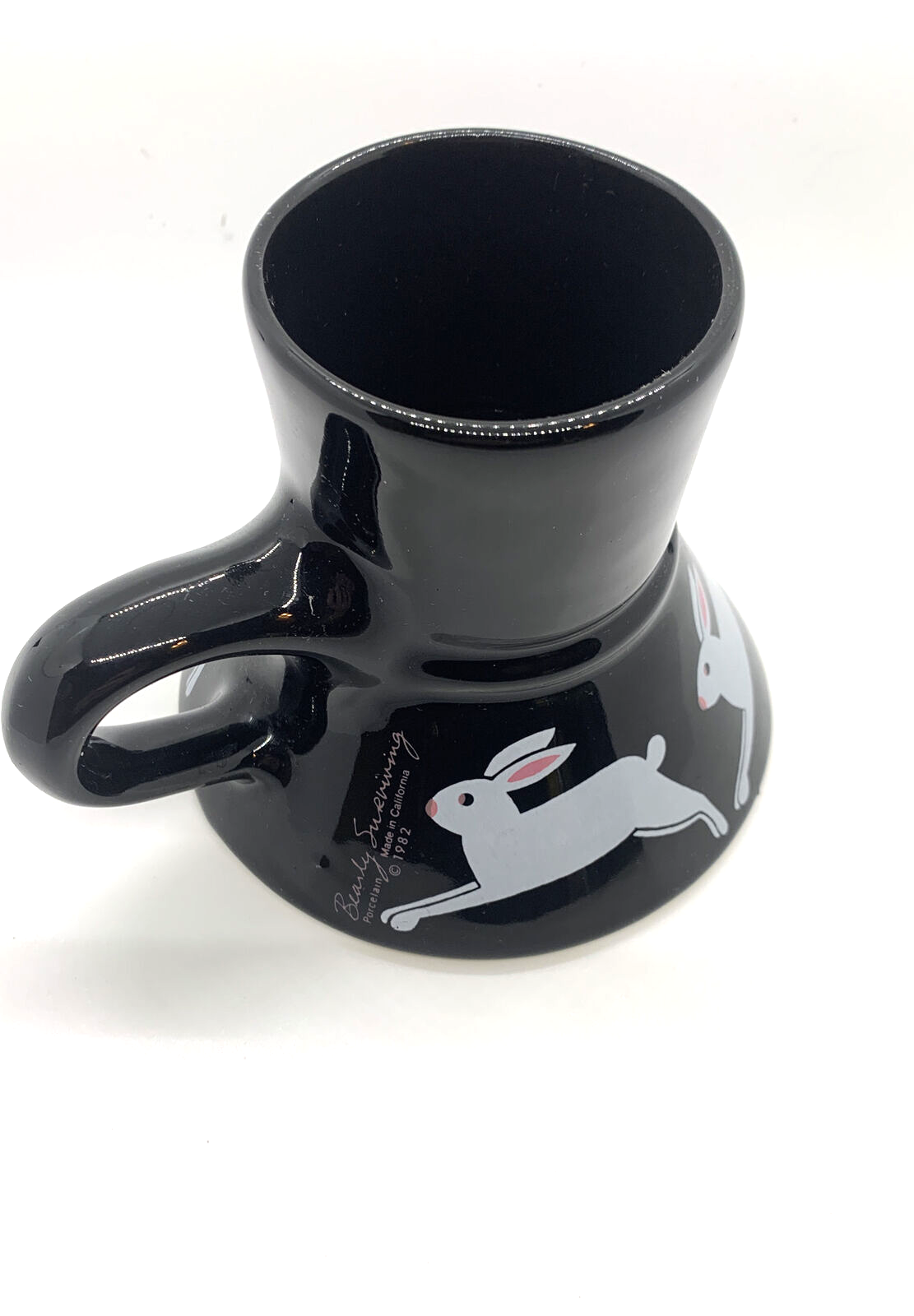 Vintage 1982 Bearly Surviving Bunny NoSpill Travel Coffee Mug eBay
