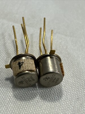 QTY 2 2N964 Texas Instruments PNP Germanium Goldpin Transistor TI RARE!