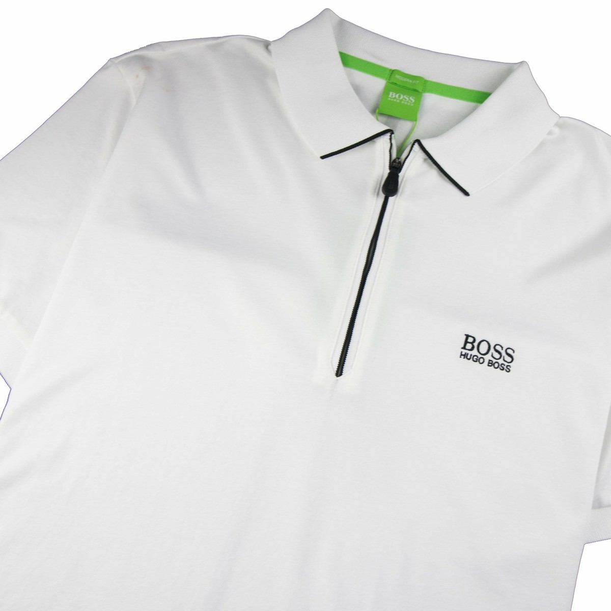 hugo boss zip up polo