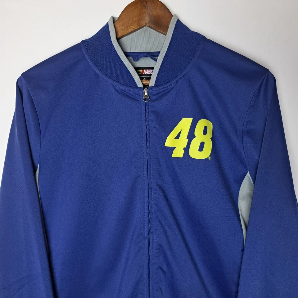 Chaqueta Nascar G-III 4her para mujer XL azul cremallera completa #48 Jimmie Johnson Carl Banks Foto 4 de 4