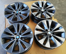 4x GENUINE GUNMETAL GREY BMW 5 3 SERIES E60 E61 E90 E91 17" ALLOY WHEELS