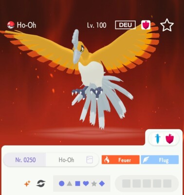 Ho-Oh Shiny| LVL 100 | Legal + Onlinefähig | Pokemon Schwert & Schild