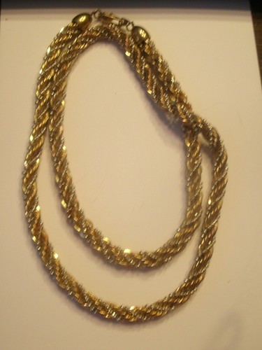 Vintage 80s 14KGP Heavy Twisted Rope 
