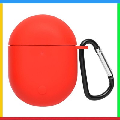 Für Redmi AirDots 3 Pro Silikon-Schutzhülle mit Schlüsselanhänger (Rot)