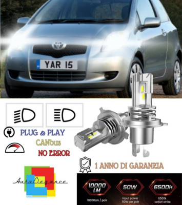LED Licht Kit H4 Für Toyota Yaris XP90 (05-11) Abblendlicht + Fernlicht CANBUS