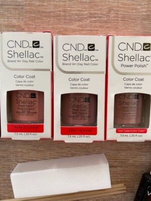 Shellac Nägel Nagellack Set neu