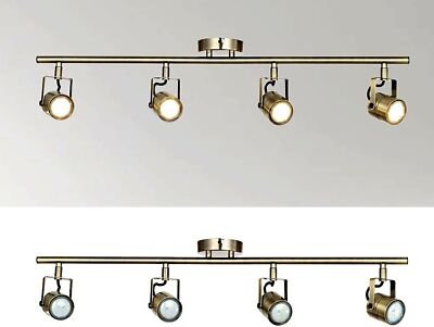 LED 4-fach Deckenstrahler, winkelverstellbar moderne Spotleuchte
