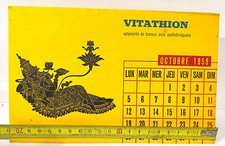 Ancien Buvard Publicitaire Pharmacie Apothicaire Servier Calendrier 1959