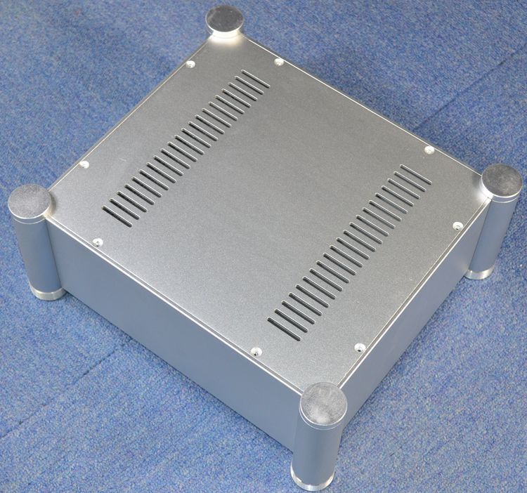 AMPLIFICATORE HIFI ALLOGGIAMENTO Chassis Alluminio Amplificatore DAC Metal Case Enclosure Fai Da