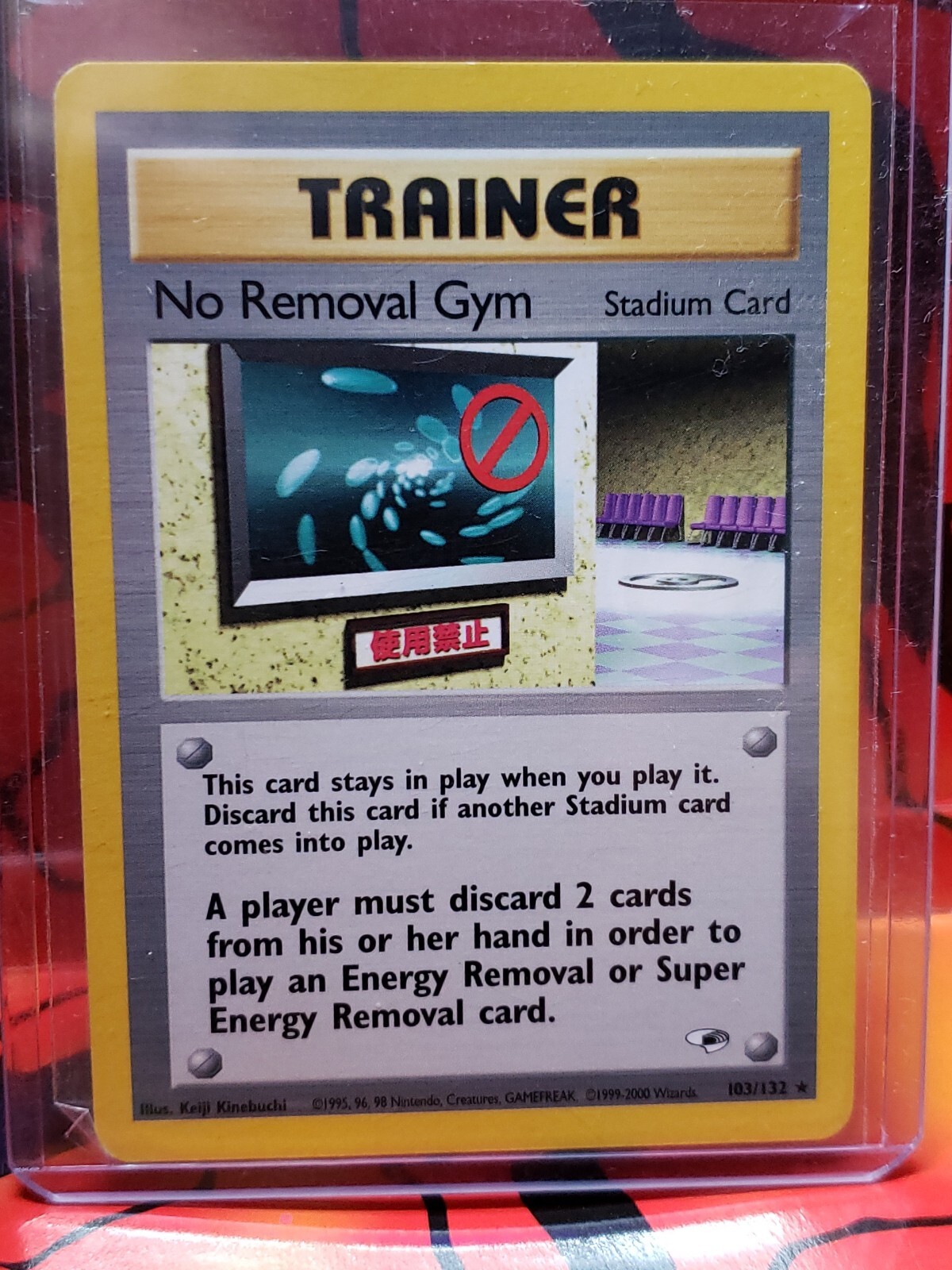 No Removal Gym 103/132 Gym Heroes Rare Trainer Pokemon Card Non-Holo Near Mint!!