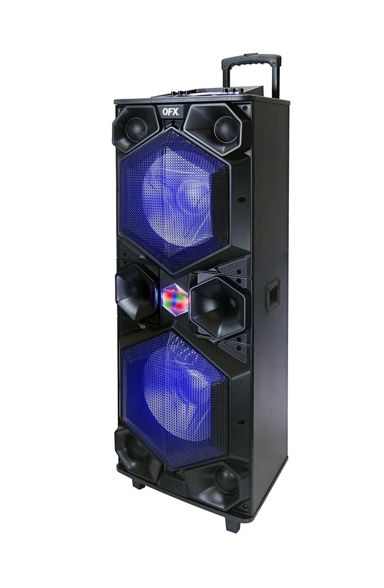 QFX E-1500 Professional Large Bluetooth Speakers | Portable PA