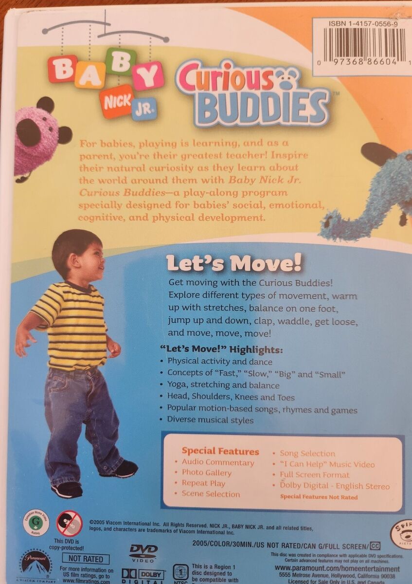 Baby Nick Jr. Curious Buddies: Let's Move! DVD Learning