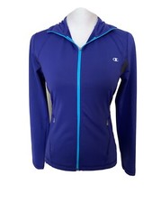Champion Double Dry Zip Up Athletic Jacket Blue Women's Size S. A