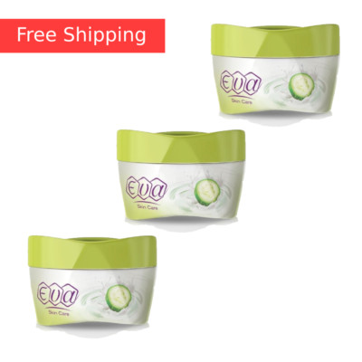 Eva Yogurt and Cucumber Skin Cream Moisturizer for Oily Skin 3 Boxes 170g Each