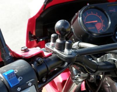 RAM-MOUNT RAM-B-231Z Halterung für Lenker von 1,5cm bis 3cm für MOTORRAD FAHRRAD SCHLAUCH