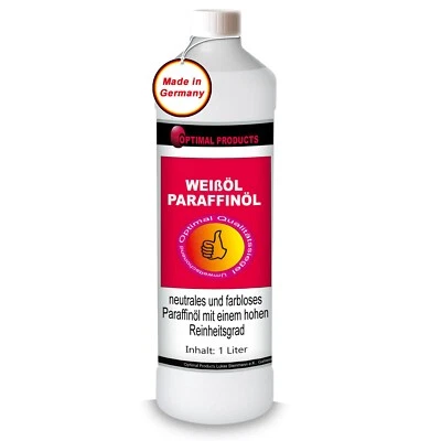OPTIMAL PRODUCTS Weißöl / Paraffinöl Reinst 1 Liter Flache