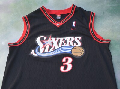 Vintage Nike NBA Philadelphia 76ers Allen Iverson #3 Jersey Size