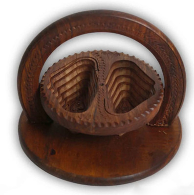 Trockenobstschale aus Holz