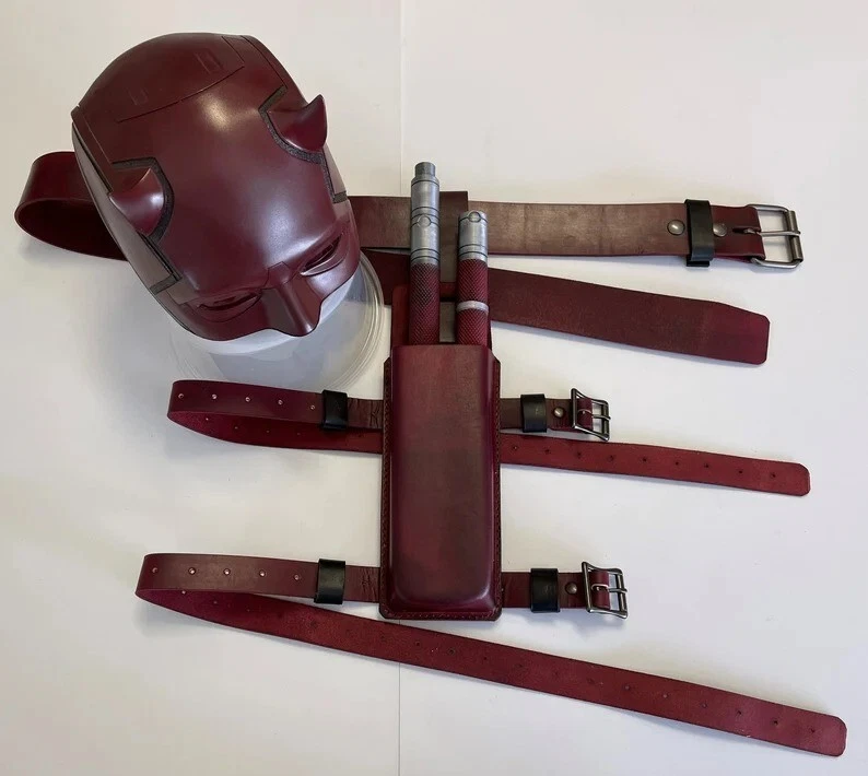 GB Marvel Movie inspire Daredevil Belt pouch  Billy Club drop pouch Marvel pouch