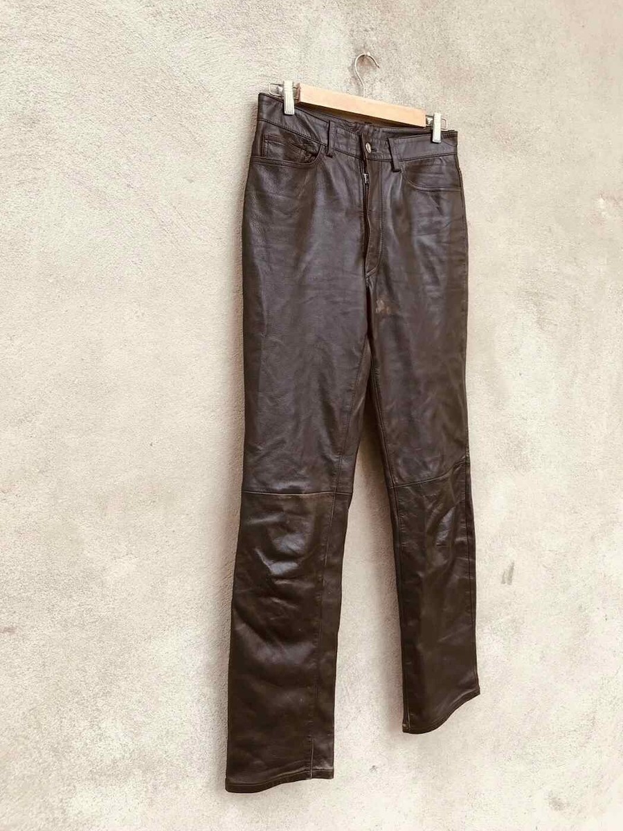 パンツ Yohji Yamamoto 90s Leather Straight Pant Yohji Yamamoto '90s Leather Pants — scatterbrain archives