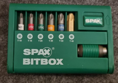 Spax Bitbox T-STAR plus, 7-teilig, T10-T40 (Bitsatz Bitset) Neu