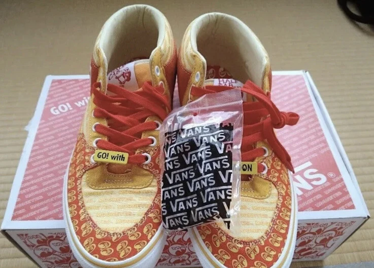 Size 9 - VANS Half Cab x Mooneyes Orange Very Rare