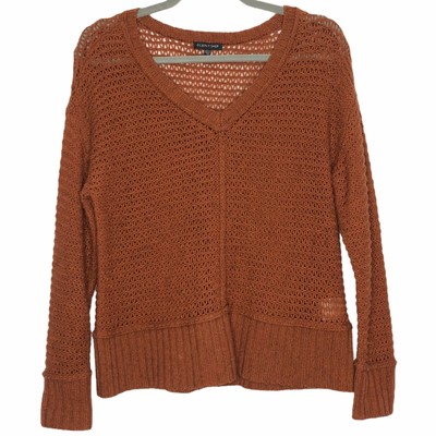 burnt orange cropped sweater