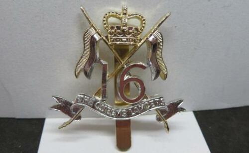 16th/5th The Queen's Royal Lancers Post-WWII Sta-Brite Cap Badge, Dowler - Picture 1 of 1