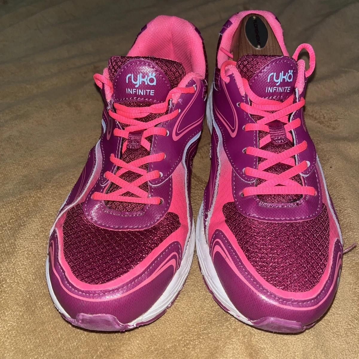 Ryka Infinite Plus Athletic Shoes Sneakers Womens 8M Pink Maroon
