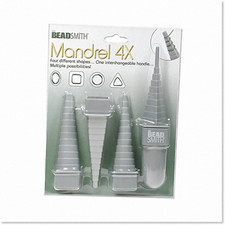 Premium Mandrel 4X Wire Wrapping Set - 4 Shapes - Metal Jewelry Forming and Shap