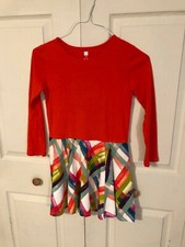 Tea Collection Girls Long Sleeve Red/Plaid  Dress Size 10