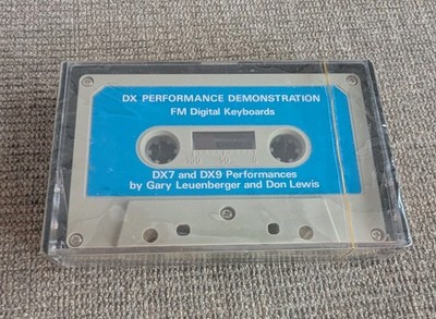 Vintage Yamaha DX7 & DX9 Performance Demonstration Cassette NEVER OPENED!