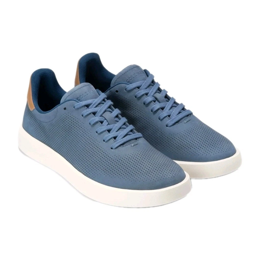Cole Haan GrandEvolution Mens 8.5M Shoe Blue Woven Leather Casual Comfort Oxford Cole Haan Blue Casual Shoes for Men for sale | eBay main image 3