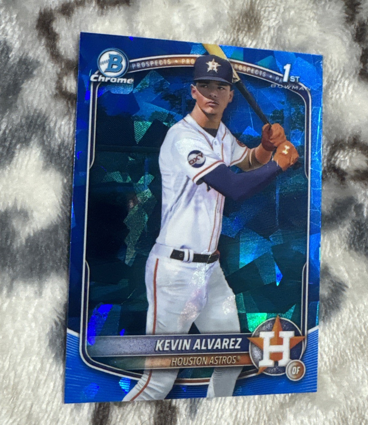 Kevin Alvarez 2025 Bowman Chrome Sapphire 1st Bowman Astros Houston Astros