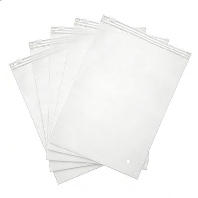 Frosted garment packaging bags, 10x14 in, 15/20/30/50 pcs, with ventilation hole