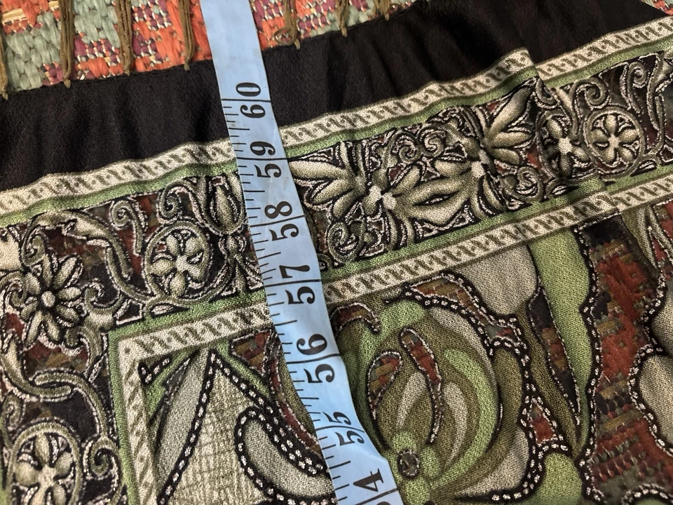 Bufanda envolvente Art Deco vintage chal malla floral brillo cuello caprichoso hada Foto 2 de 4