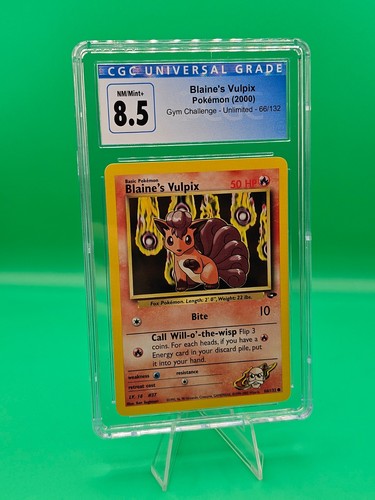 Blaine's Vulpix (Unlimited) graded CGC 9 for sale on eBay