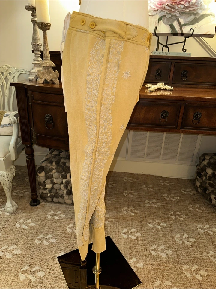 Magnolia Pearl Cotton Jersey Embroidered Whistlestop UnderJohns 228 Marigold OS - Image 3 of 4