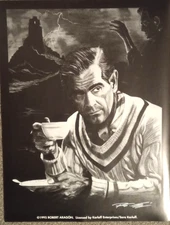 Universal Monsters KARLOFF FRANKENSTEIN FINE ART PRINT SIGNED Robert Aragon