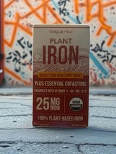 Triquetra Bio-Iron Whole Food Plant-Based Iron Supplement, 90 Capsules, EXP 6/27