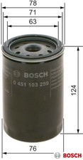 BOSCH 0451103259 Ölfilter Motorölfilter 