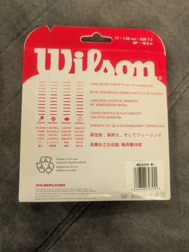 Wilson Sensation 17 Schläger Saitenstärke 1,3 mm  - Bild 2 von 2